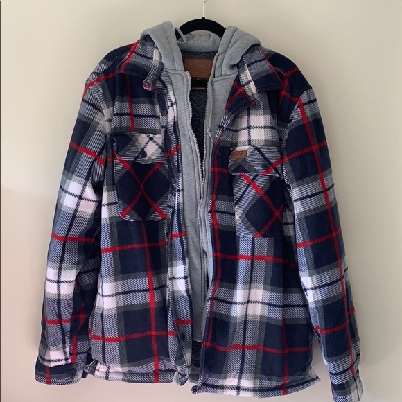 Plaid Xl Nordic Fleece Hoodie | Poshmark
